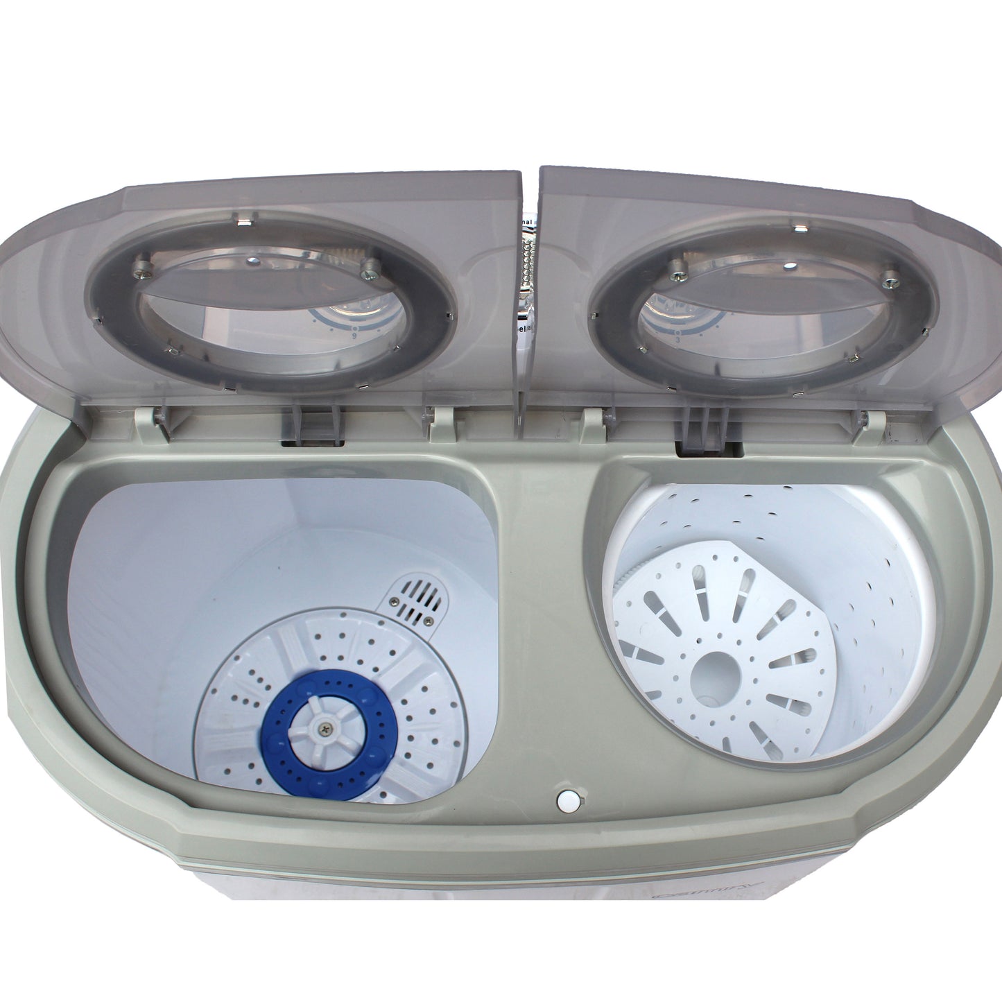 Mini Lavadora Centrifugadora Portátil, 3kg Lavado, 2 Compartimentos, Programa Lavado 15m Camry Cr 8052, Blanco/gris