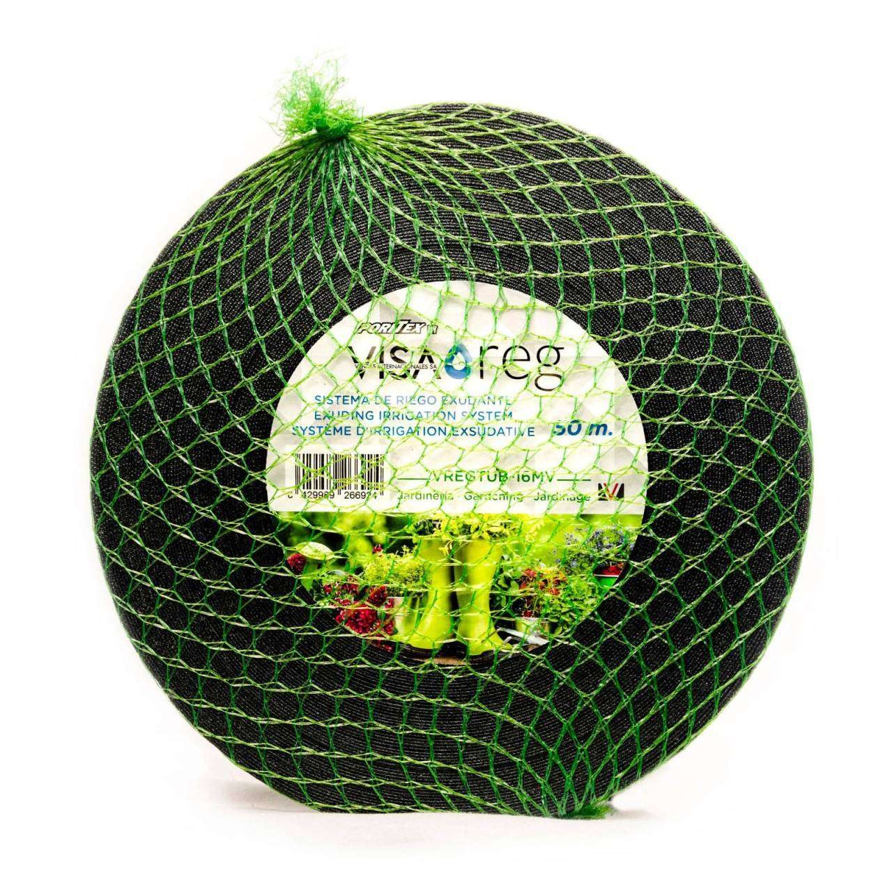 Tubería Textil Exudante Malla Verde Especial Jardinería - 50m_0