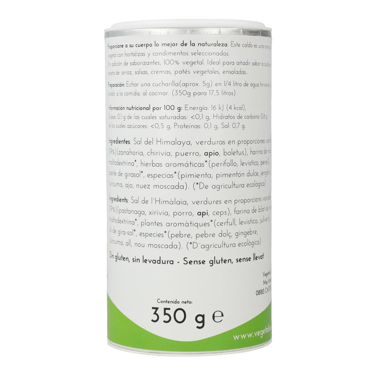 Caldo Vegetal Vegetalia 350gr