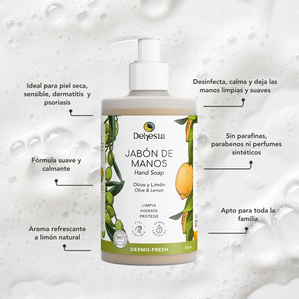 Jabón De Manos Dermo-fresh Bio | Piel Seca, Sensible 300ml_1