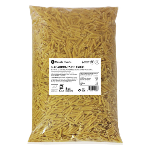 Macarrones de trigo ECO Planeta Huerto 5 Kg