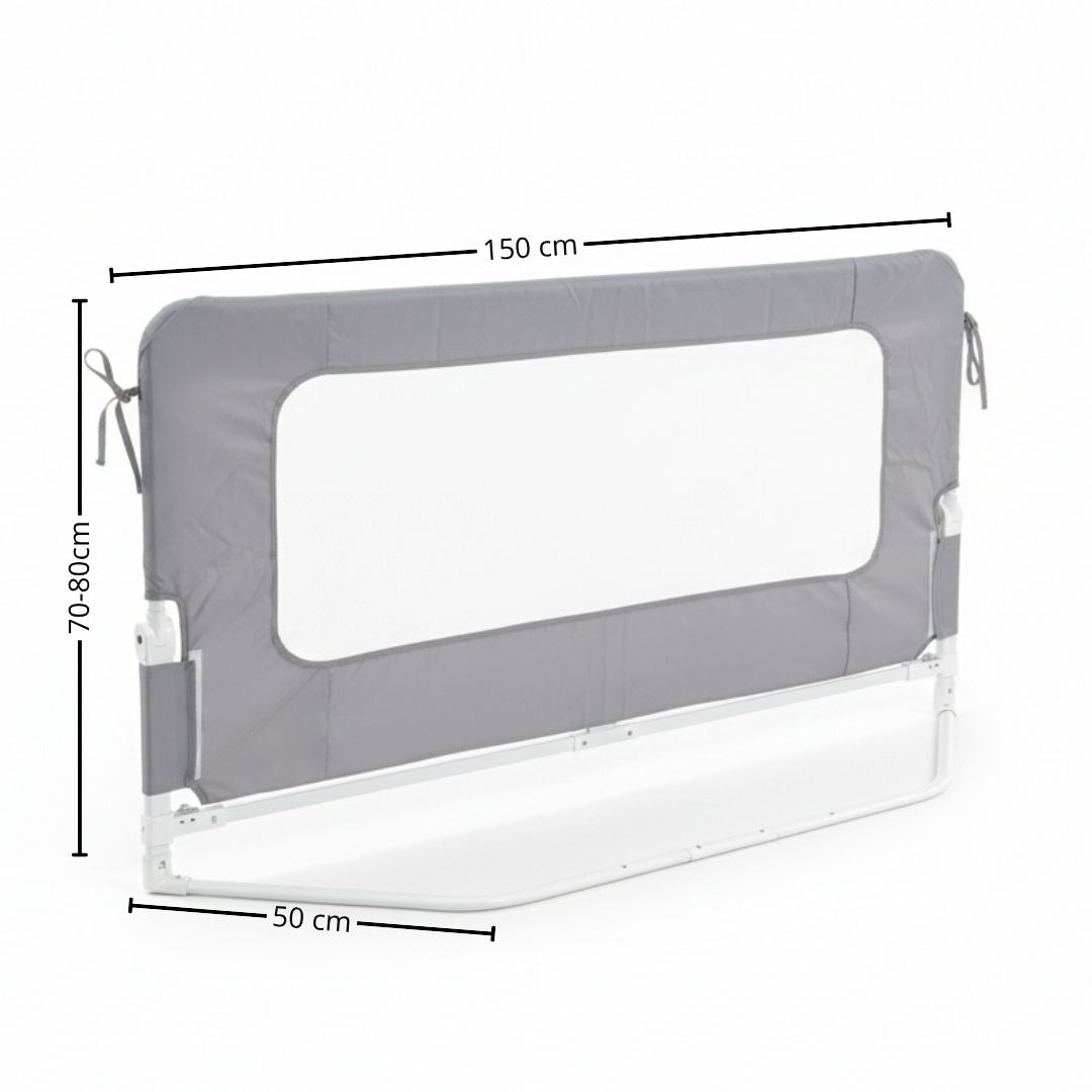 Barandilla De Cama Infantil 150 Cm – Altura Ajustable, Sistema Abatible, Malla Transpirable, Seguridad Anticaídas Bathby_5