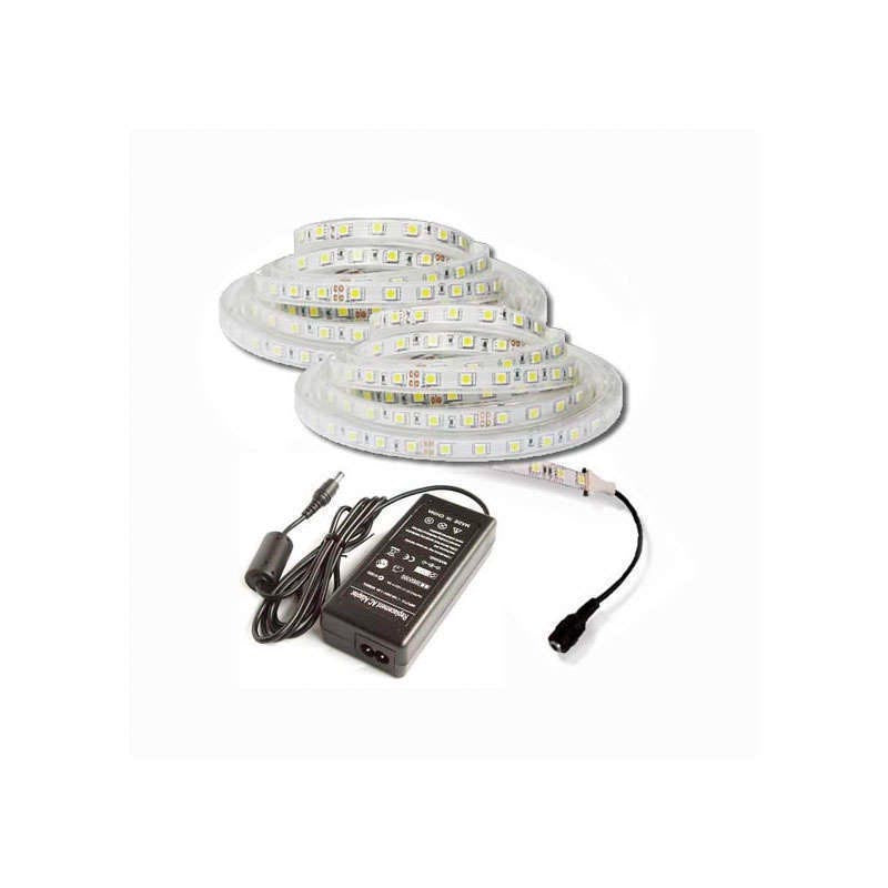 Kit Tira Led Flexible Smd5050, 5m (60 Led/m) - Ip65, Blanco Cálido_2
