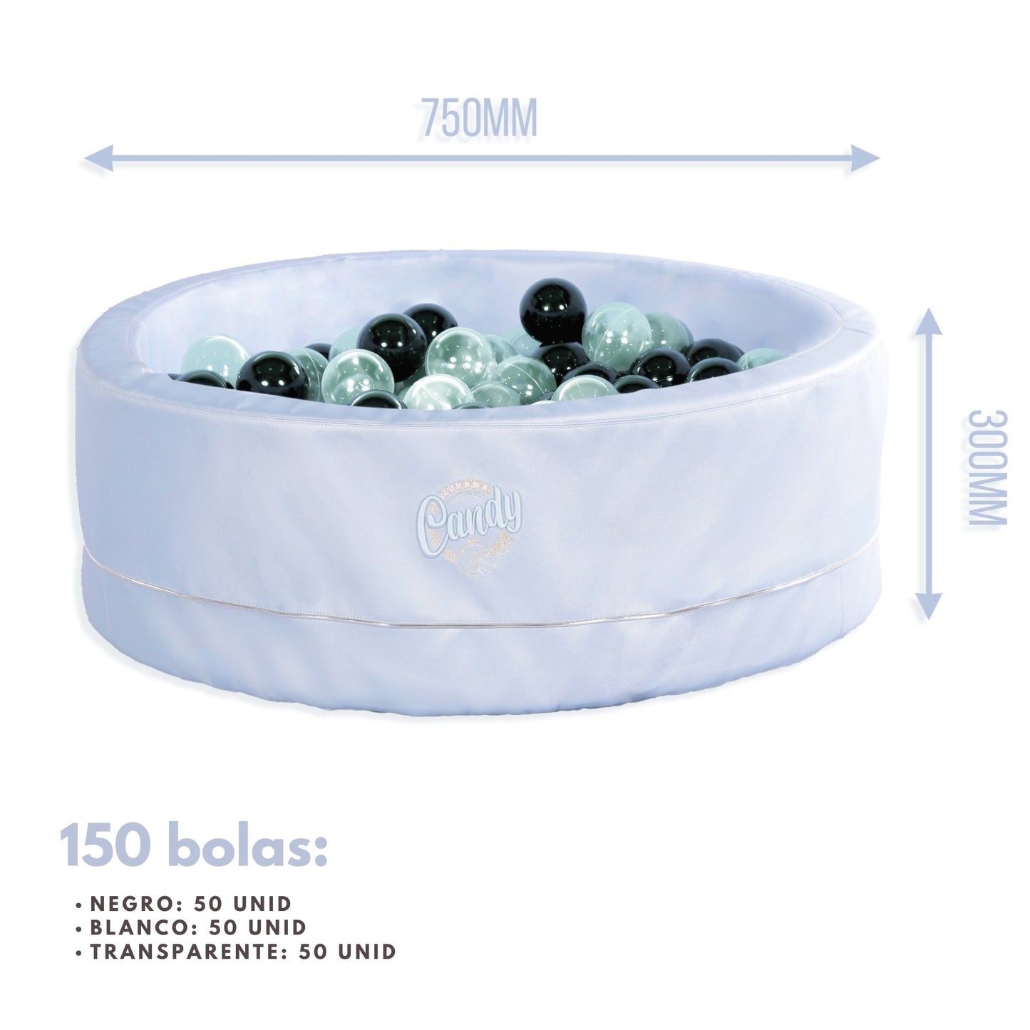 Junama Piscina De Bolas Polipiel Candy | Un Espacio De Juego Seguro Que Estimula El Desarrollo Del Bebé_3