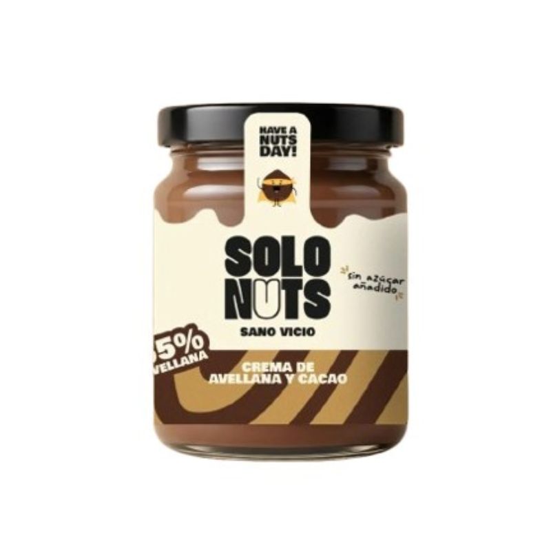 Crema de cacao y avellana 55% Solo Nuts 200g