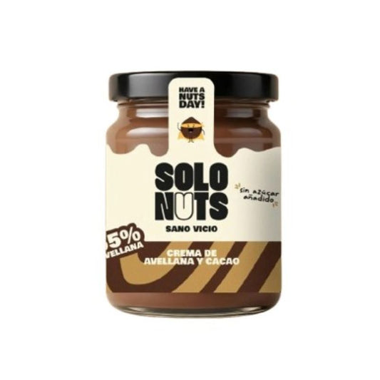 Crema de cacao y avellana 55% Solo Nuts 200g