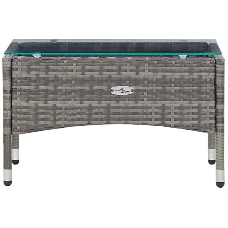 Vidaxl Set De Muebles De Jardín 4 Pzas Y Cojines Ratán Sintético Gris_5