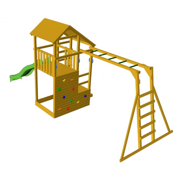 Parque Infantil Masgames Teide Xl Con Escalera De Mono.