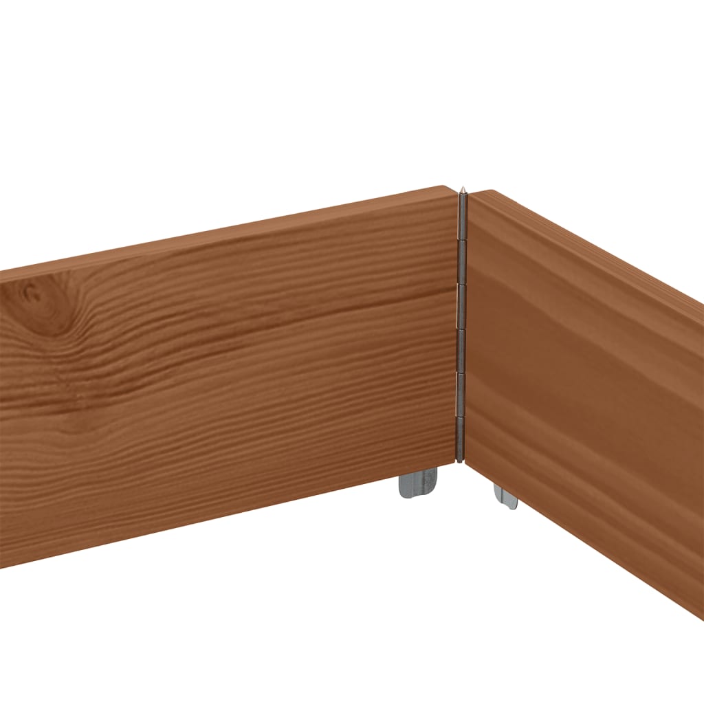Jardinera De Madera Maciza De Pino Marrón 150x100 Cm_5
