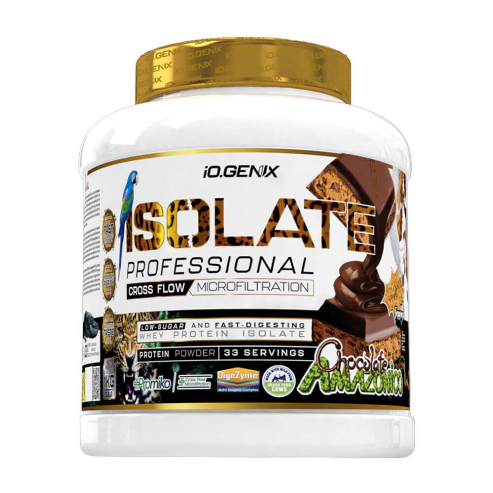 Isolate Profesional - 1kg - Chocolate Amazonico - Proteína De Aislado De Suero Isolate - Io.genix_0
