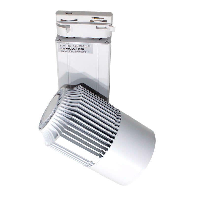 Foco Carril Monofásico Cronolux Chip Cree Led, Blanco, 35w, Blanco Cálido_4