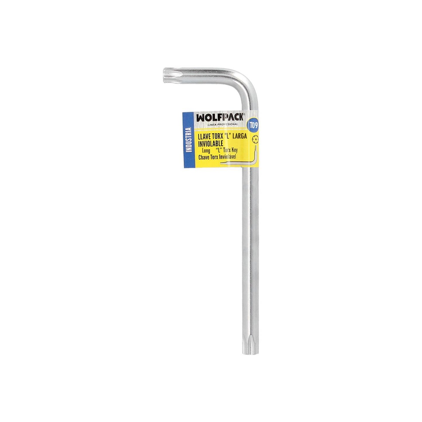 Llave Torx Inviolable Larga Acero Cromo Vanadio Profesional T09 Mm. Llave Estrella, Llave Allen Estrella_3