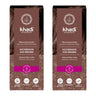 Pack 2x Tinte natural castaño ceniza, Khadi, 100 g