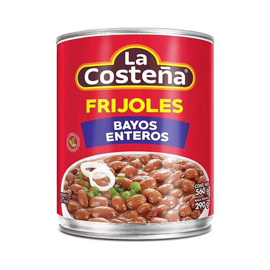 Frijoles bayos enteros La costeña 560g