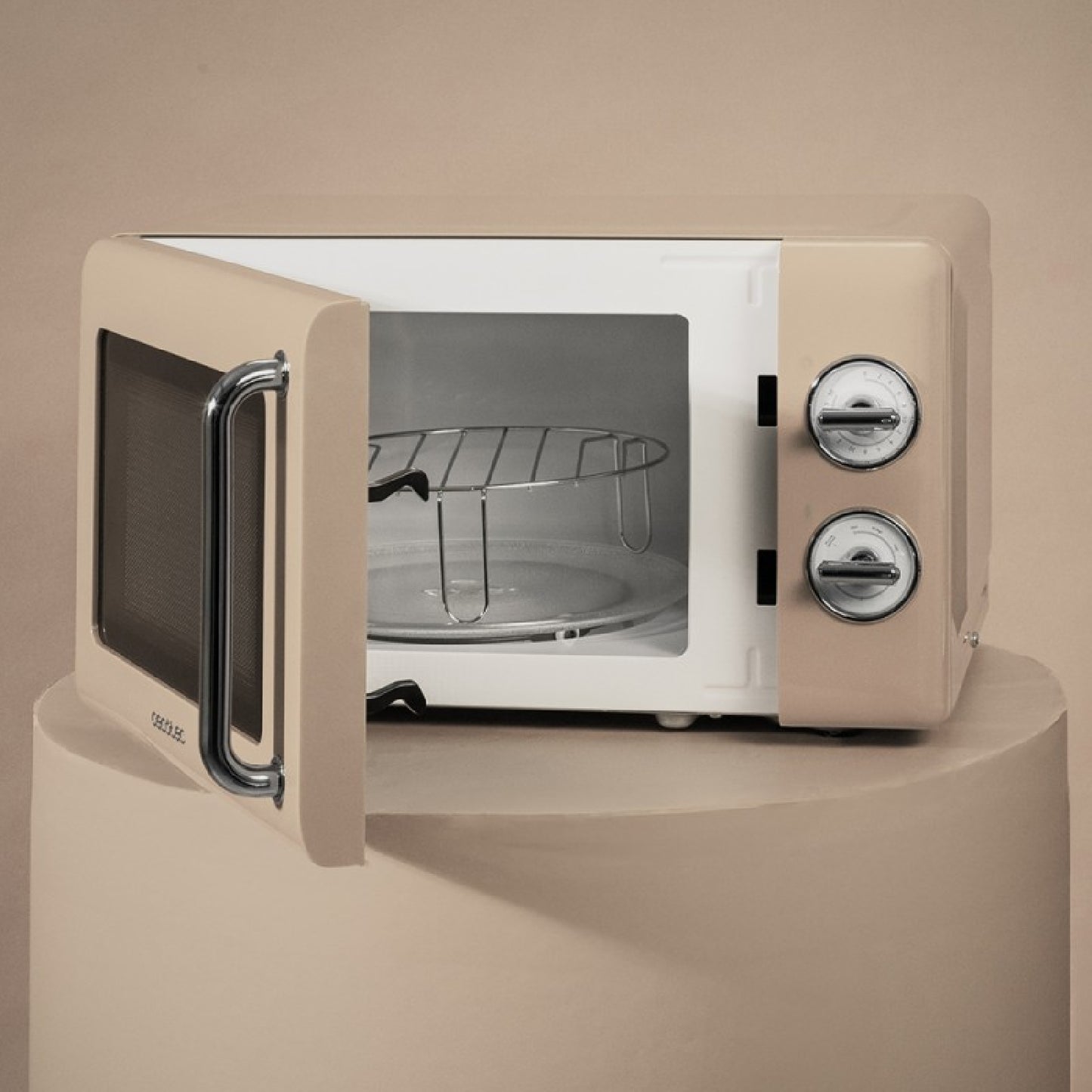 Microondas Mecánico De 20 L Proclean 3010 Retro Beige. 700 W En 6 Niveles, Temporizador Hasta 30 Minutos, Modo Descongelación, Diseño Vintage En Bei_4