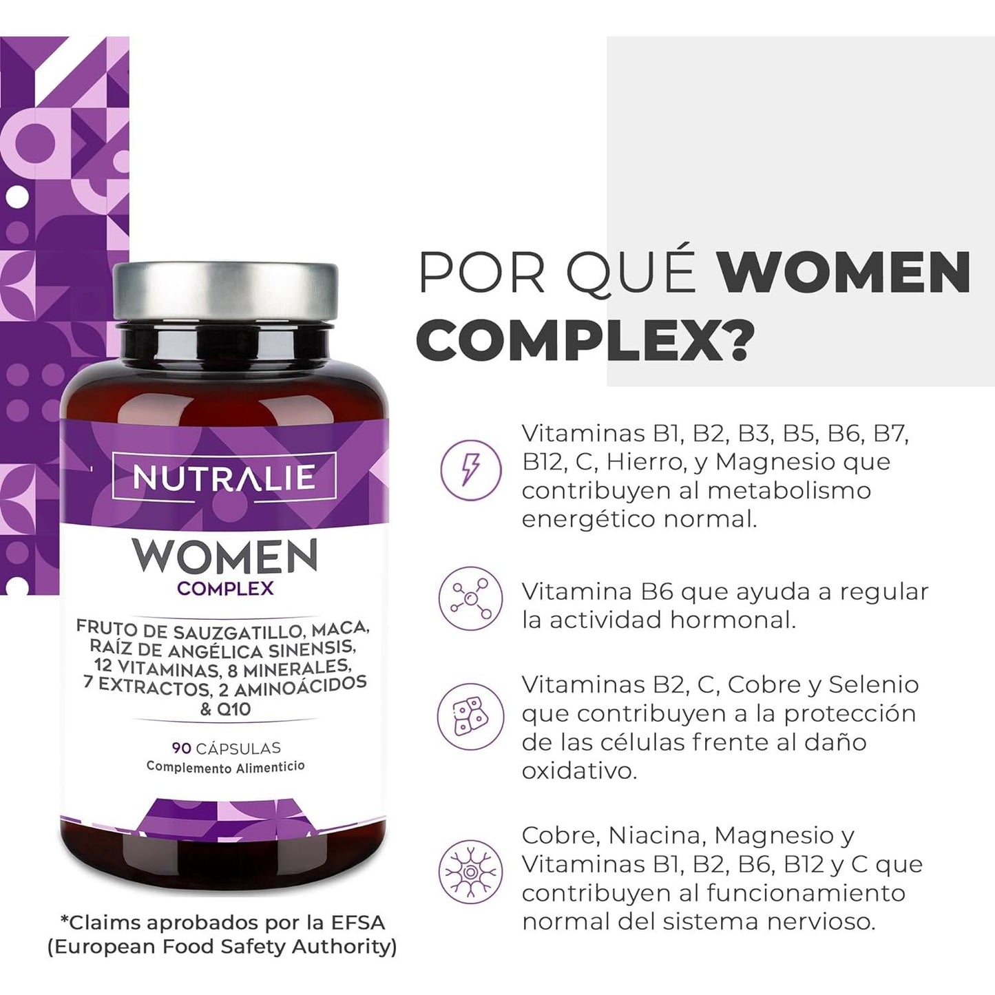 Women Complex + Q10 Actividad Hormonal Nutralie 90 Cápsulaslie 90 Cápsulas