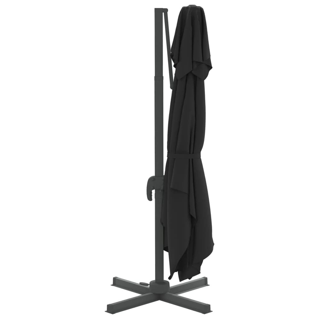 Vidaxl Sombrilla Colgante De Doble Techo Negro 400x300 Cm_4