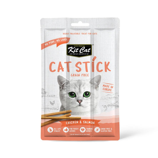Kit Cat Cat Stick - Chicken & Salmon 15 g Snack semihúmedo para gatos