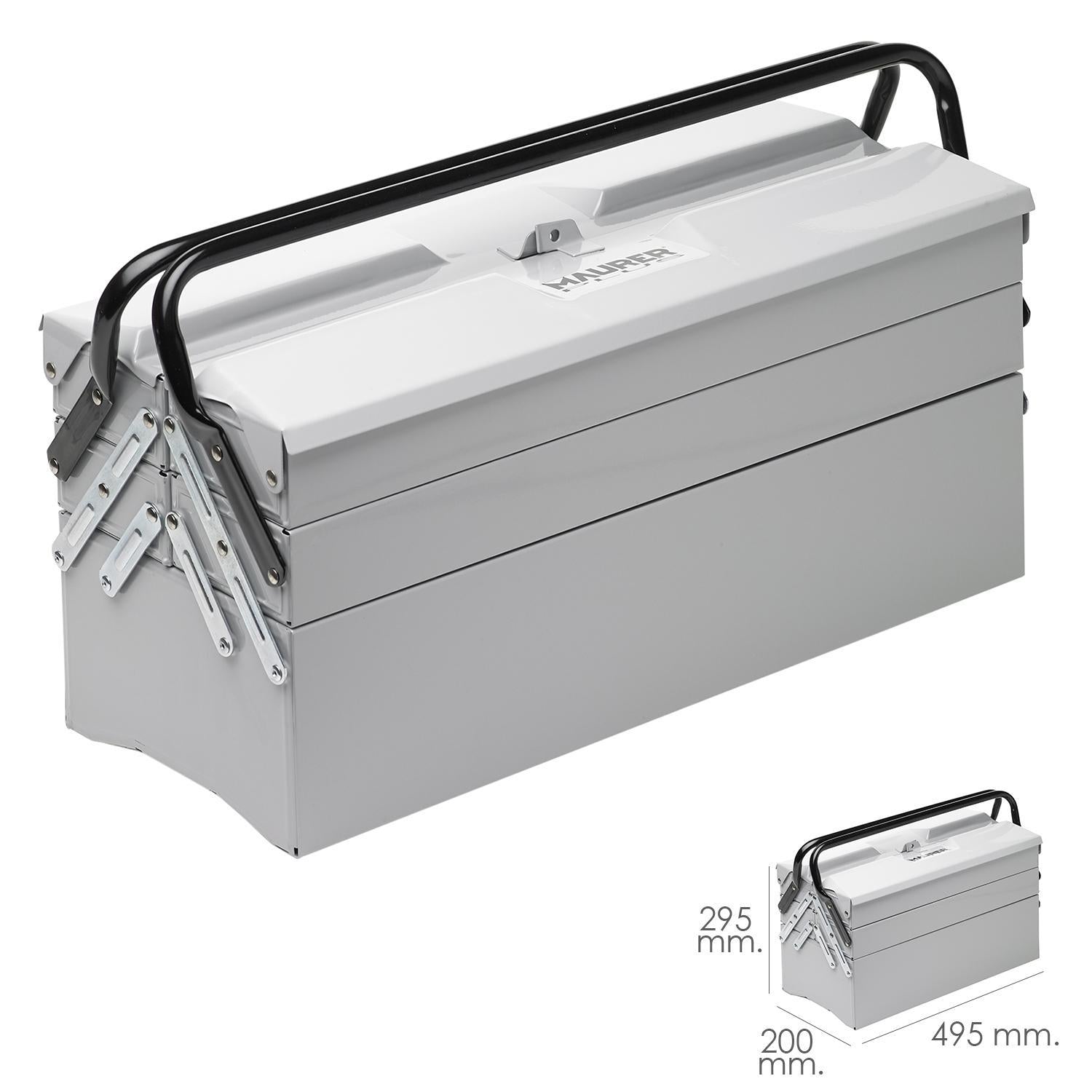 Caja Metalica Para Herramientas Maurer 495x200x295 Mm.