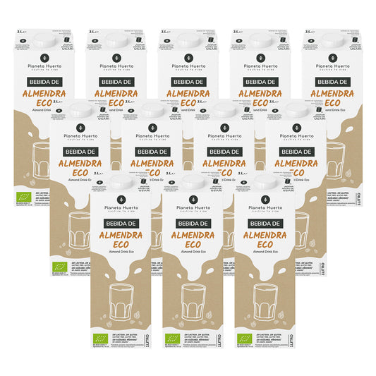 Pack 12x Bebida de Almendra Eco Planeta Huerto 1L