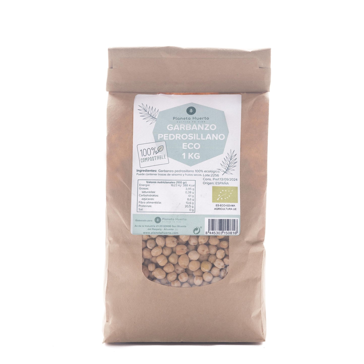 Garbanzo Pedrosillano ECO Planeta Huerto 1 Kg