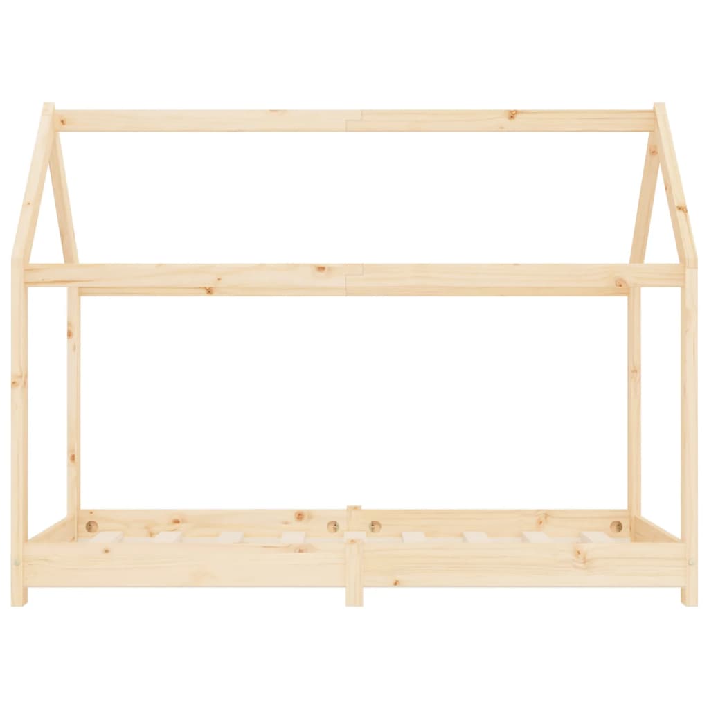 Estructura De Cama Infantil De Madera Maciza De Pino 70x140 Cm / Vetonek_5
