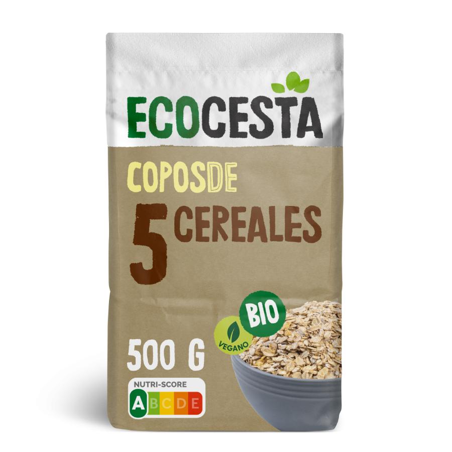 Copos De 5 Cereales Bio, 500 G Ecocesta
