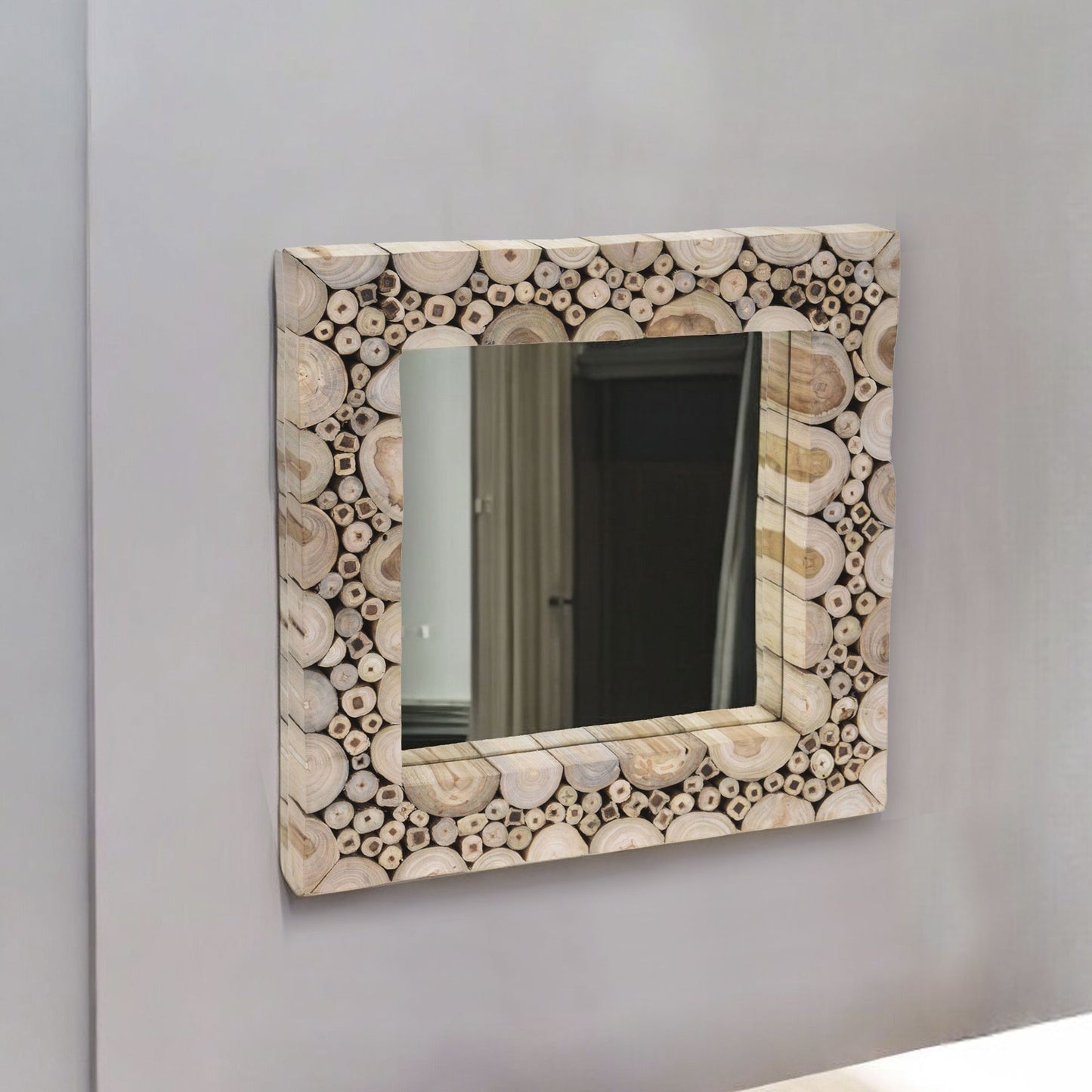 Well Home Espejo Con Marco Cuadrado 50x50cm_2