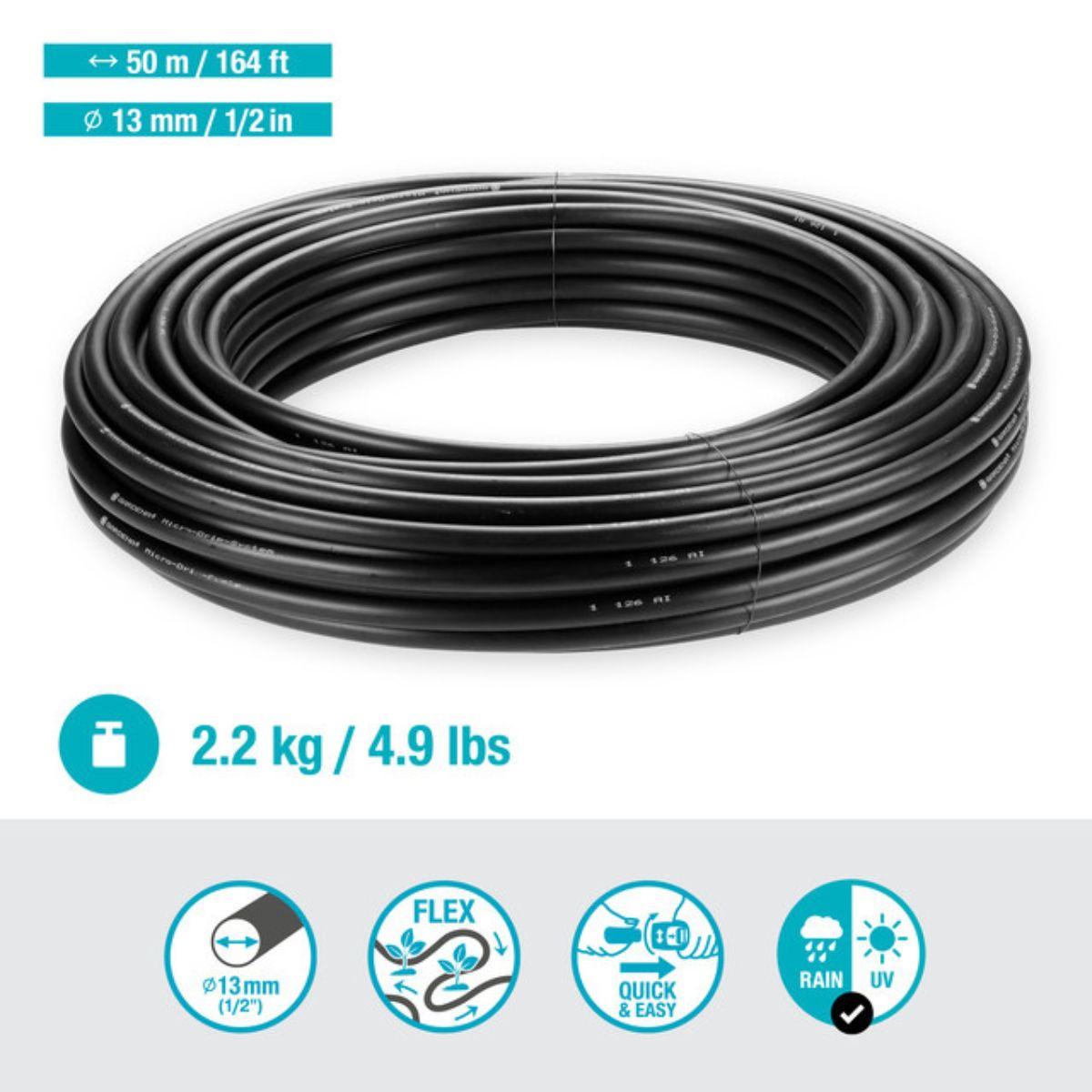 Tubería de conexión Flex 50 m 13 mm (1/2") Microdripsystem Gardena