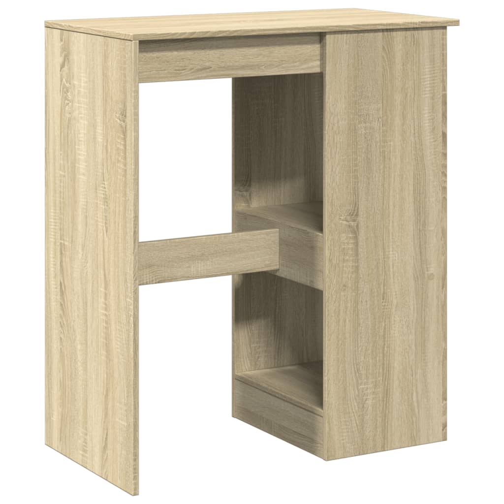 Mesa Alta Con Estantes Madera Roble Sonoma 90x47,5x103,5 Cm_4
