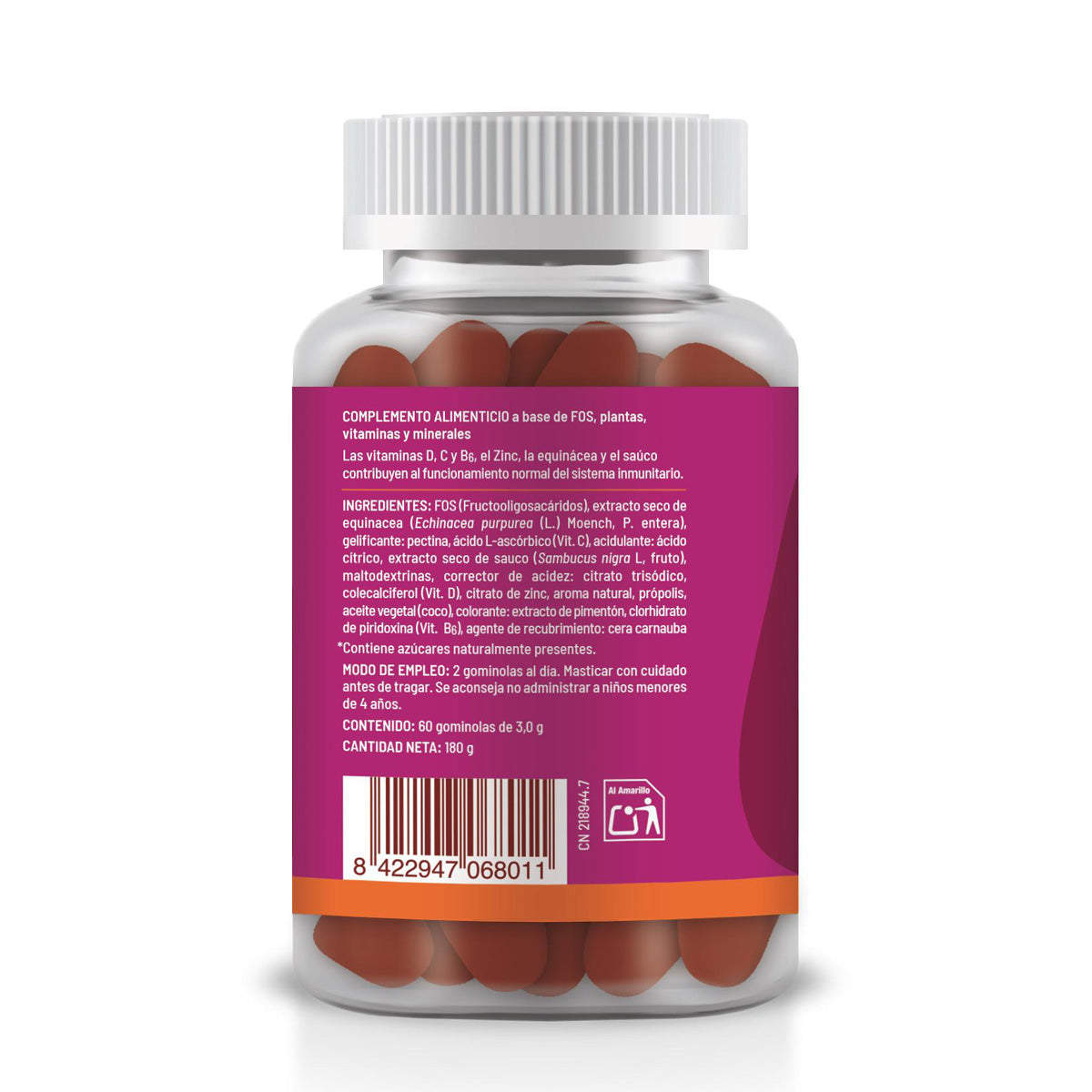 Inmunidad gominolas, Soria Natural, 60 comprimidos