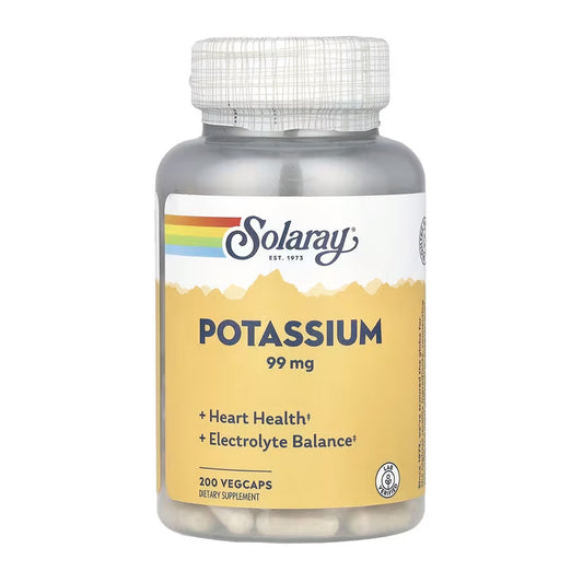 BIG POTASSIUM 99 MG, Solaray, 200 cápsulas veganas