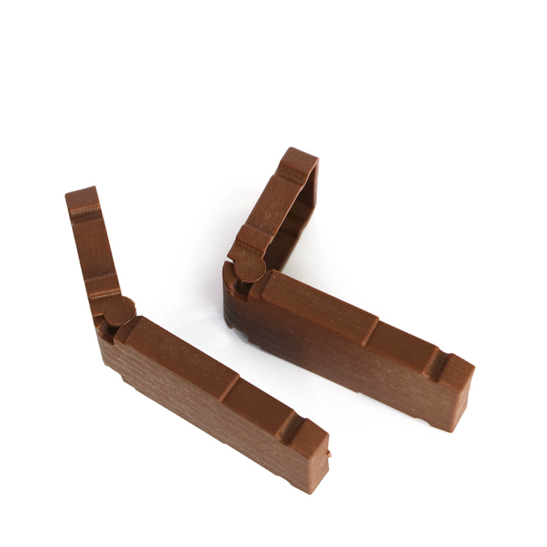 Pack 2 Bisagras Clickfence Marron Nortene_1