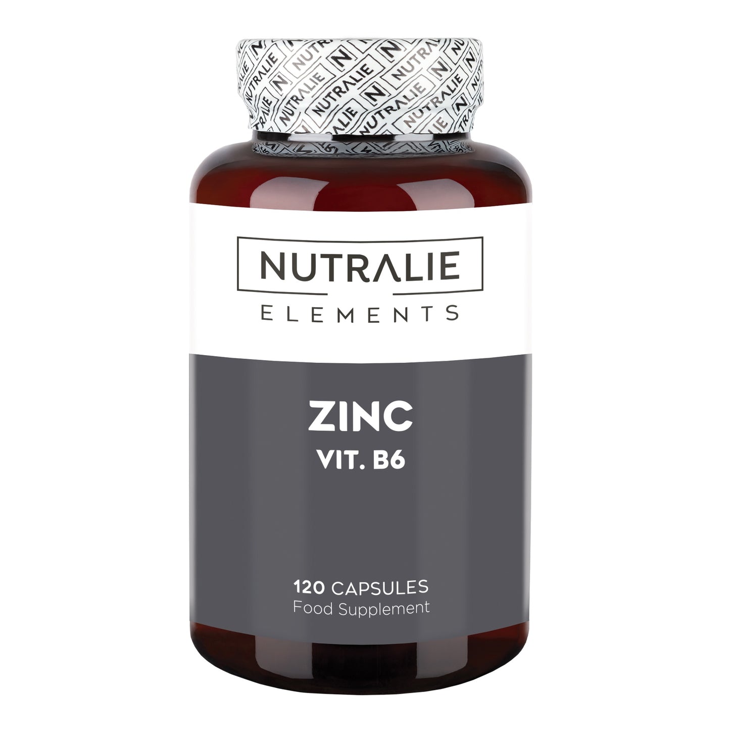 Nutralie Zinc con Vitamina B6 Acné Piel Pelo Vegano 120 Cápsulas