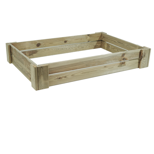 Cajón De Cultivo Kaira. Altura De 20 Cm. Sin Base. Vidahuerto 120x100x20 Cm.