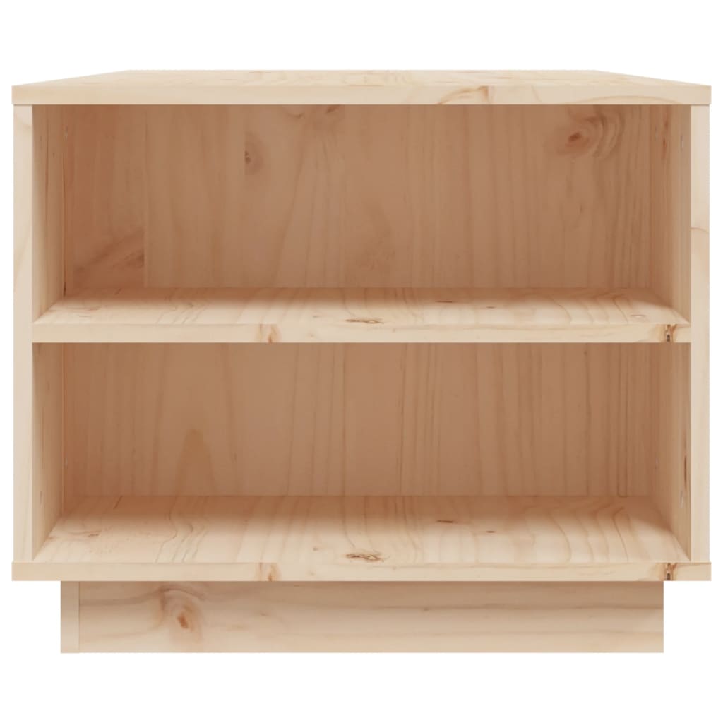 Mesa De Centro De Madera Maciza De Pino 90x49x40,5 Cm_4