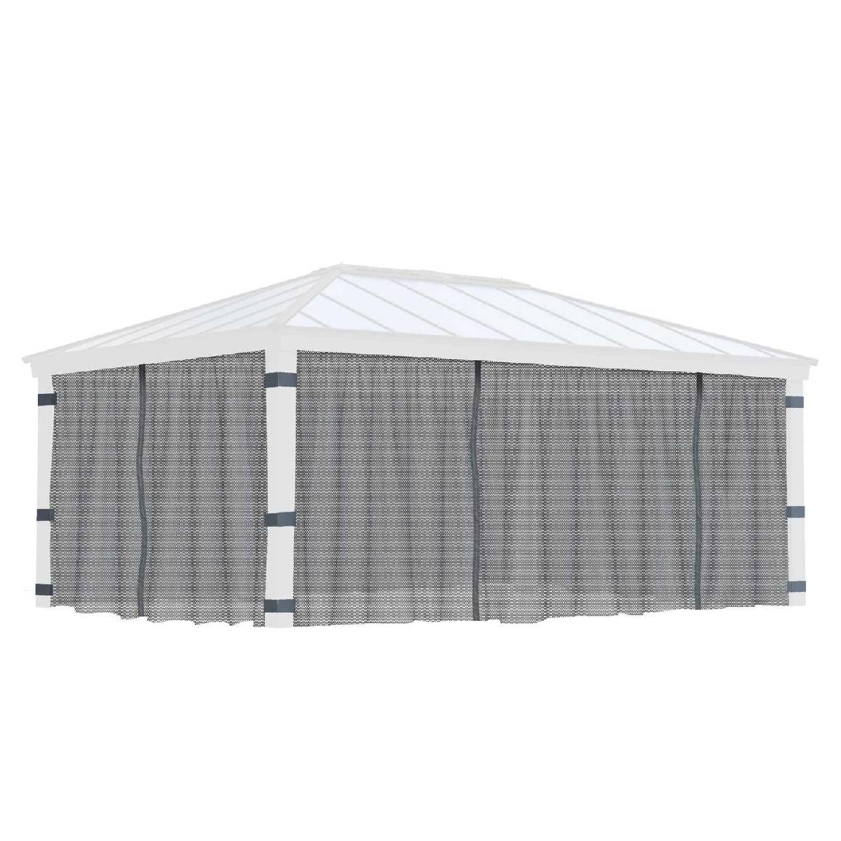 Set cortinas para gazebo cenador Dallas 422x607 Canopia