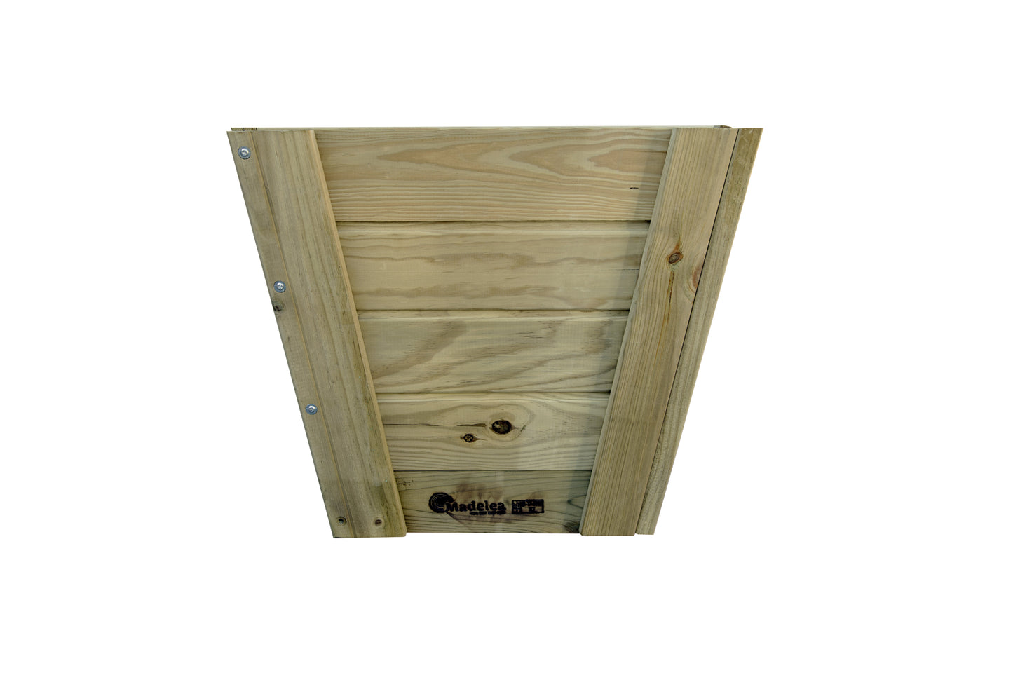 Macetero Abril Cerrado De Madera Autoclave De 50 X 50 X 47 Cm 10° 55l + Bolsa Geotextil..
