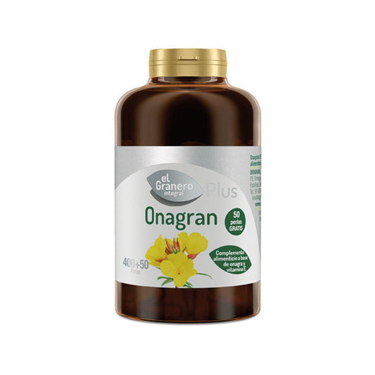 Onagran Aceite de Onagra El Granero, 400+50 perlas 700 mg