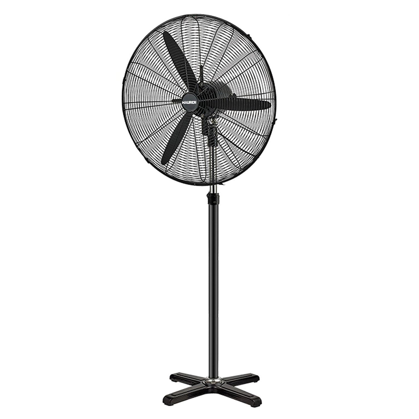 Ventilador Pie Ø 70 X195 Cm. Negro 190 W. Oscilación Automatica, Altura Regulable, Cabezal Inclinable, Base Estable 60x60 Cm.