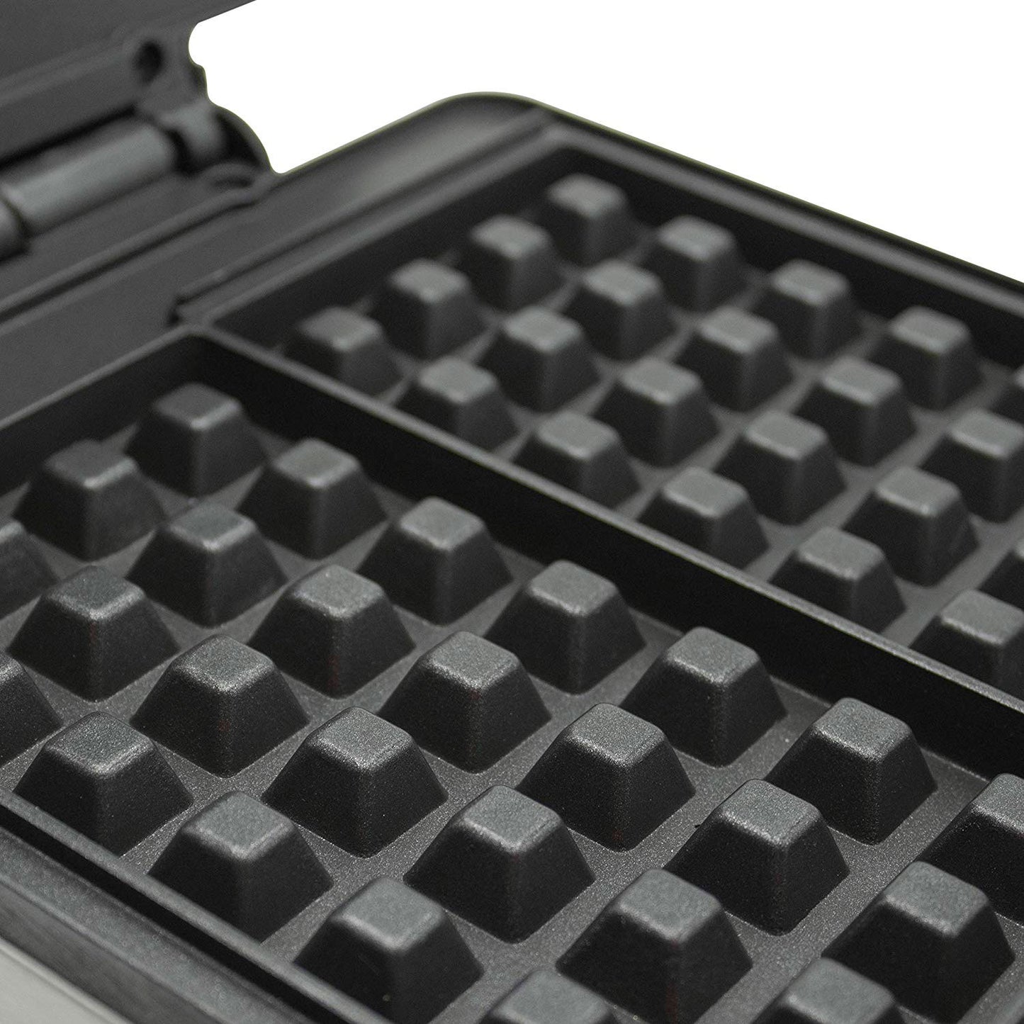 Gofrera Eléctrica Profesional, 2 Gofres Belgas Gruesos, Antiadherente, Regulador Temperatura, Acero Inox. Mpm Mpm-mgo13 Plata