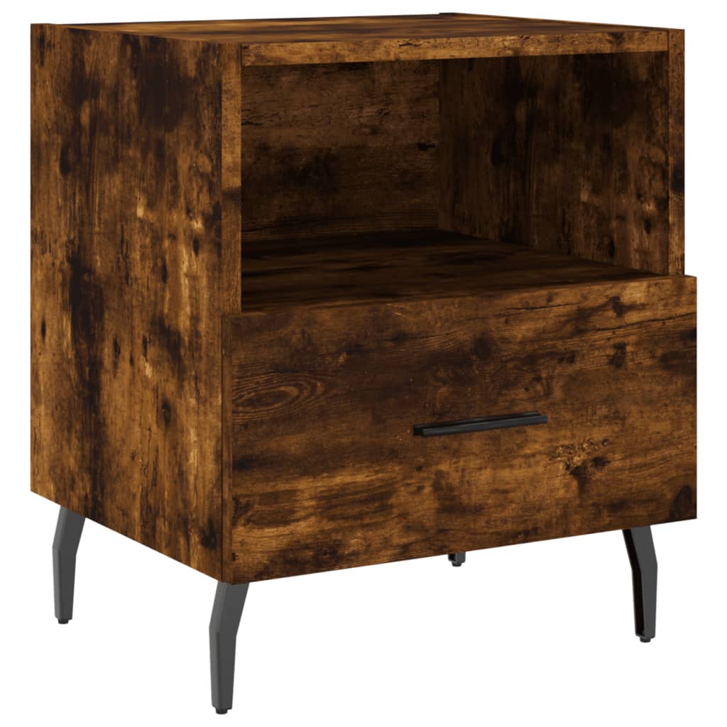 Mesita Noche 2 Uds Madera Ingeniería Roble Ahumado 40x35x47,5cm_4