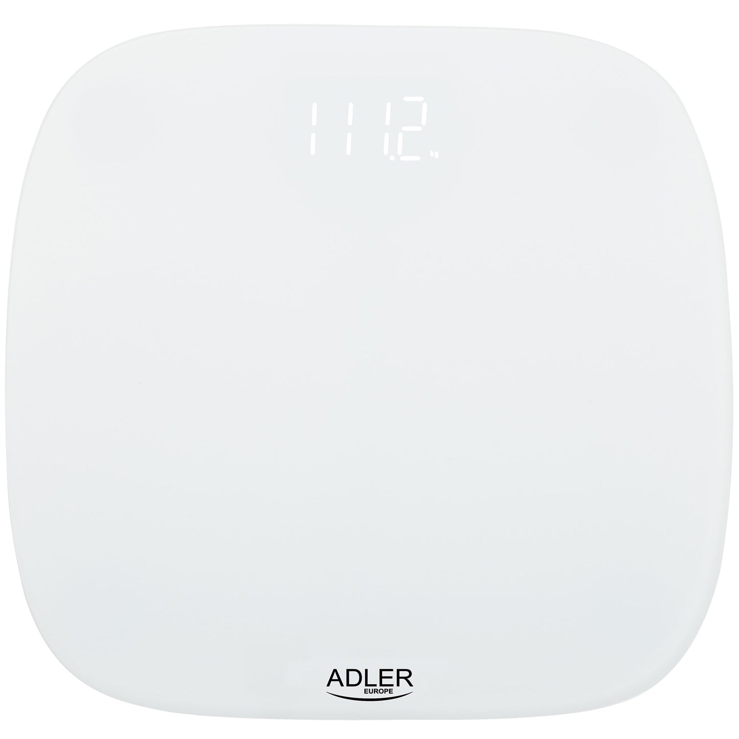 Báscula De Baño Digital Alta Precisión 180kg, Pantalla Led Apagado Automático, Vidrio Templado Adler Ad8176 Blanco