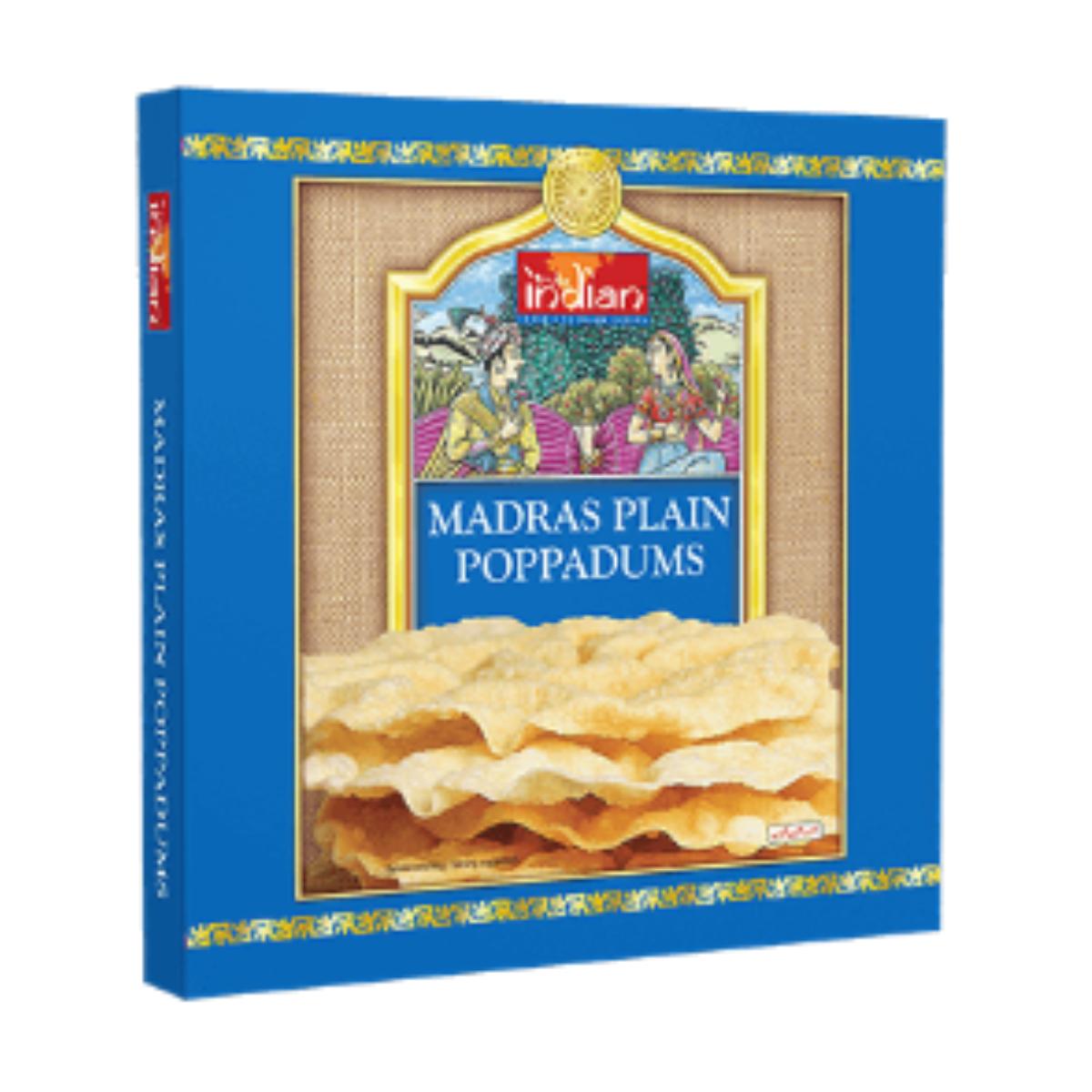 Poppadums madras naturales Truly Indian 112g