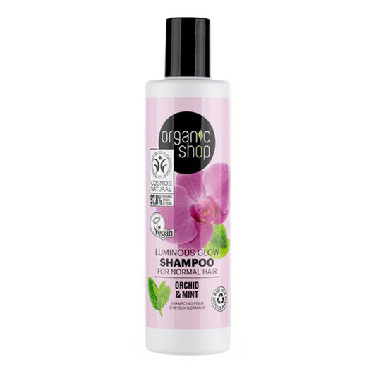 Champu orquidea y menta para cabello normal, Organic shop, 250 ml