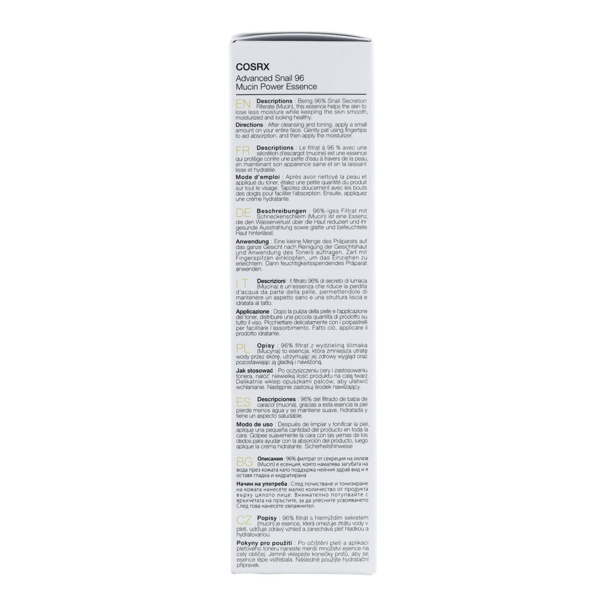 Esencia facial Advanced Snail 96 Mucin Power Essence COSRX 100 ml