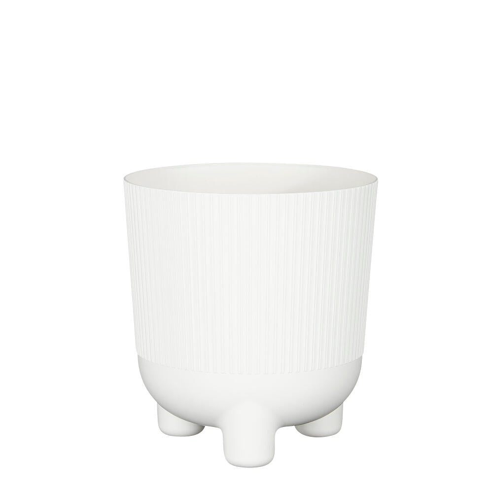 Macetero Cortado Blanco 18cm