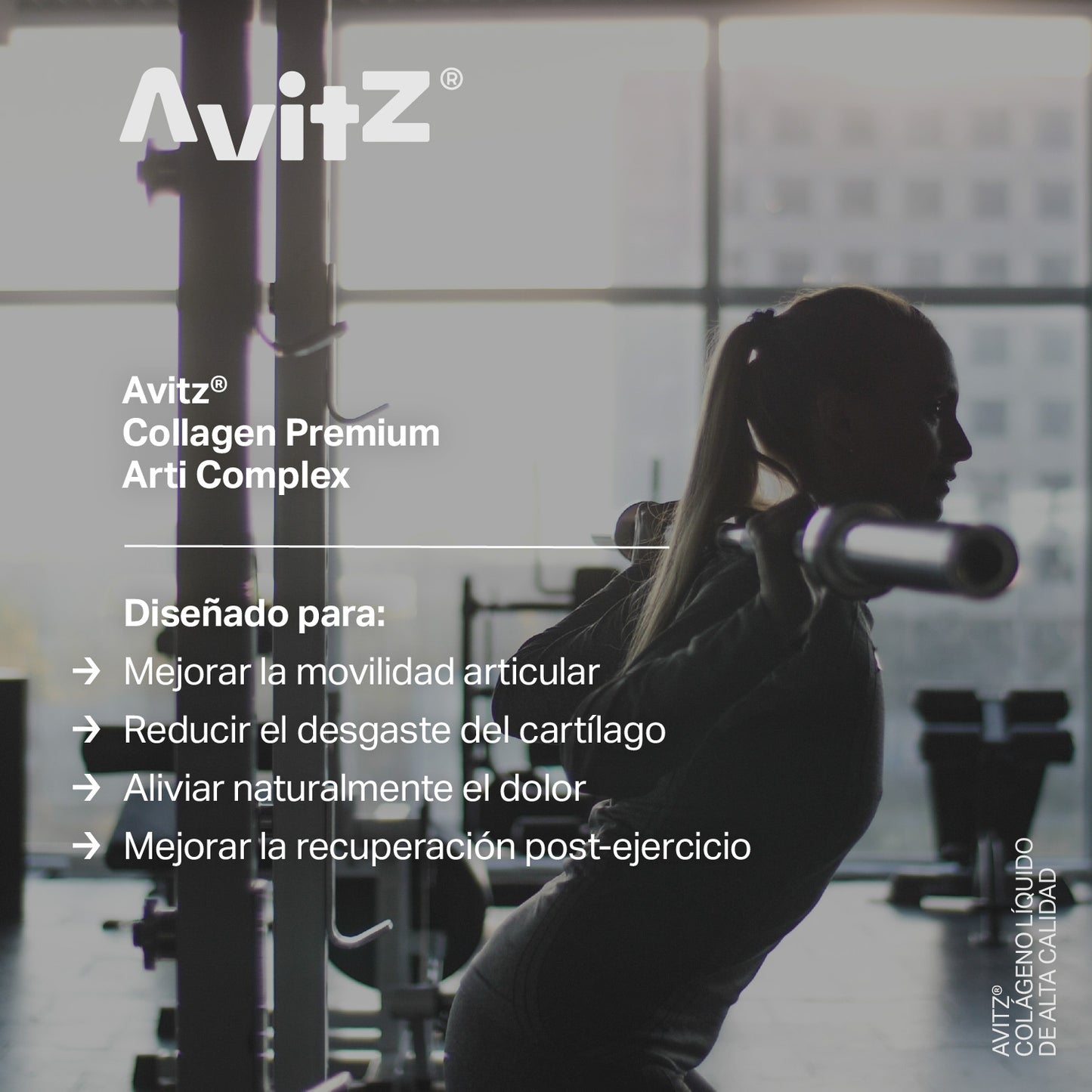 Colágeno líquido para articulaciones Avitz 12.000 mg Líquido 500 ml con Ácido Hialurónico, MSM y Condroitina