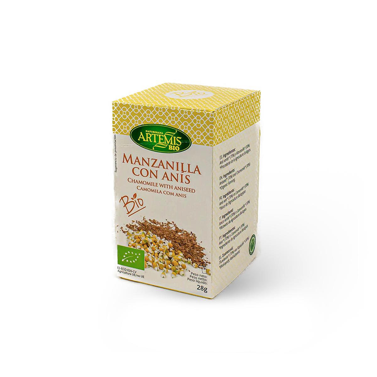 Manzanilla con Anís Artemis, 20 filtros.