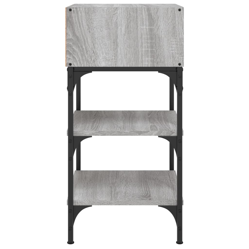 Mesitas Noche 2 Uds Madera Ingeniería Gris Sonoma 35x34,5x70 Cm_4